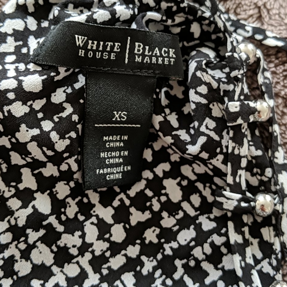 WHBM black/white halter dress size XS - Picture 3 of 6